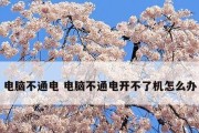 电脑突然无法开机怎么办（解决电脑无法开机的方法及注意事项）