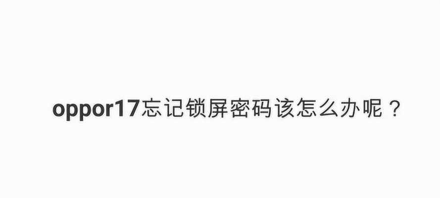 忘记oppo手机锁屏密码的解决方法（利用Google账号进行密码重置的实用技巧）