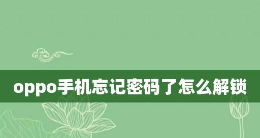 忘记OPPO手机锁屏密码的解锁方法（忘记密码如何解除OPPO手机锁屏？详解忘记密码的解锁步骤）