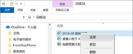电脑回收站文件恢复方法大揭秘（教你轻松找回被误删的重要文件）
