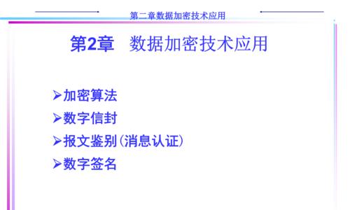 网络数据加密技术的演进与应用（探索保护信息安全的各种加密方式及其）